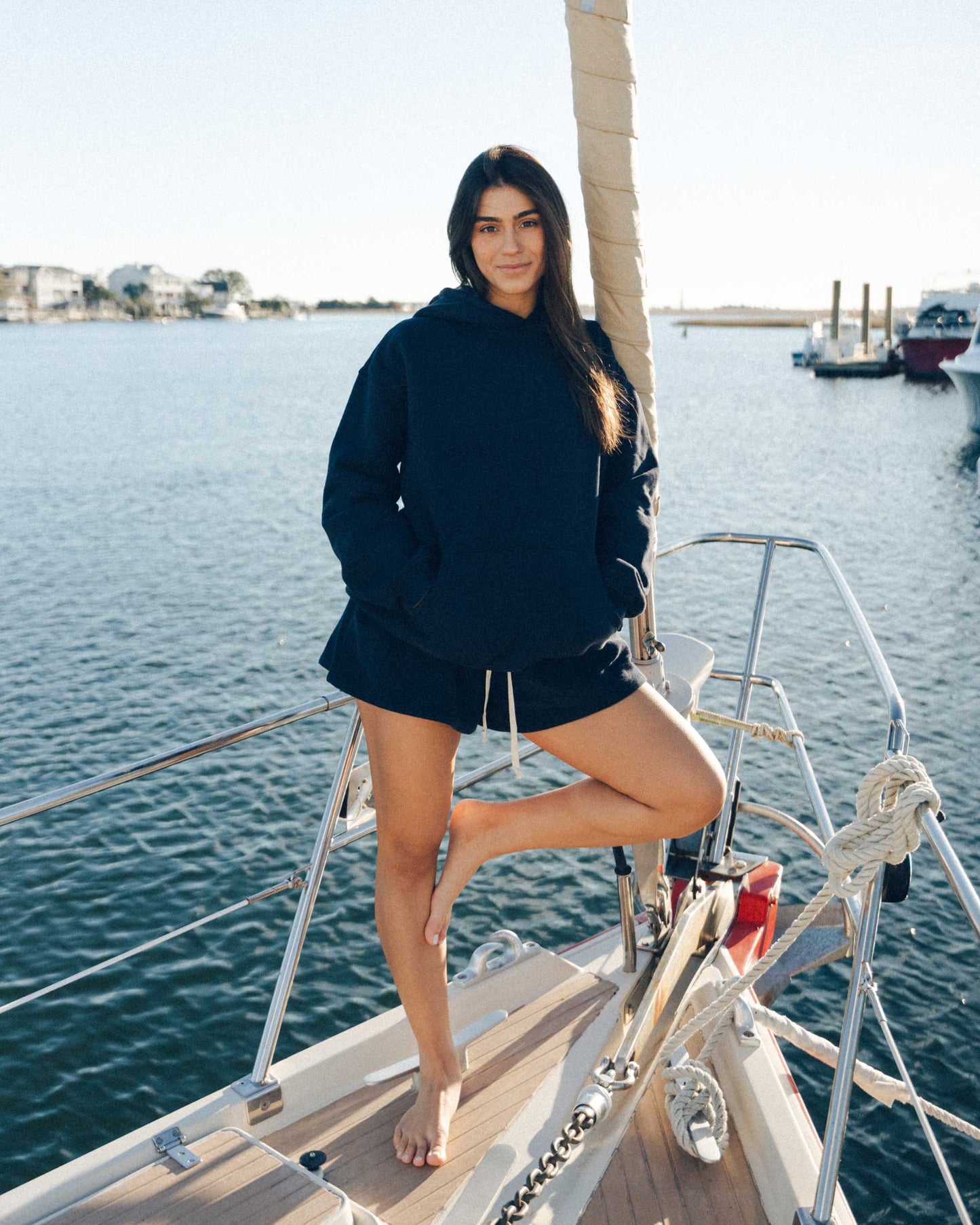 HARBOR HOODIE - Deep Navy