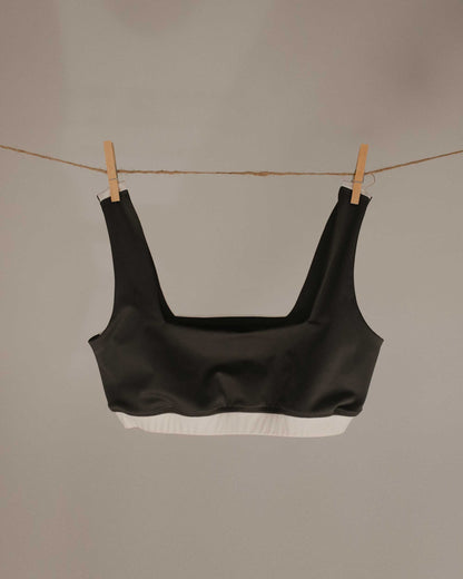 SAIL BRA - Black Sand / Salt