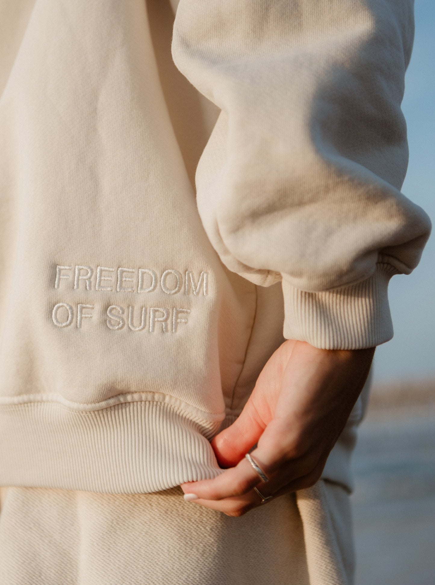 FREEDOM HOODIE - Salt